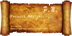 Peruzzi Márk névjegykártya